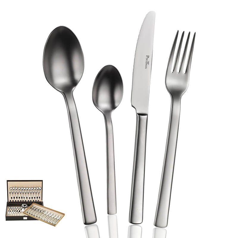 Pintinox Millenium Service De Couverts En Acier Inoxydable Set 75 Pz