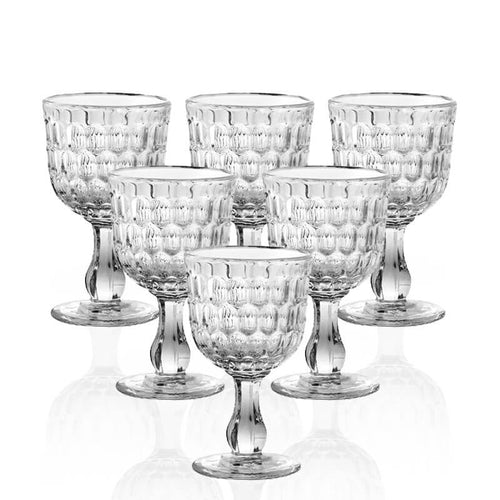 29 Cl Camelot Wasserglas aus Glas Set mit 6 Teilen