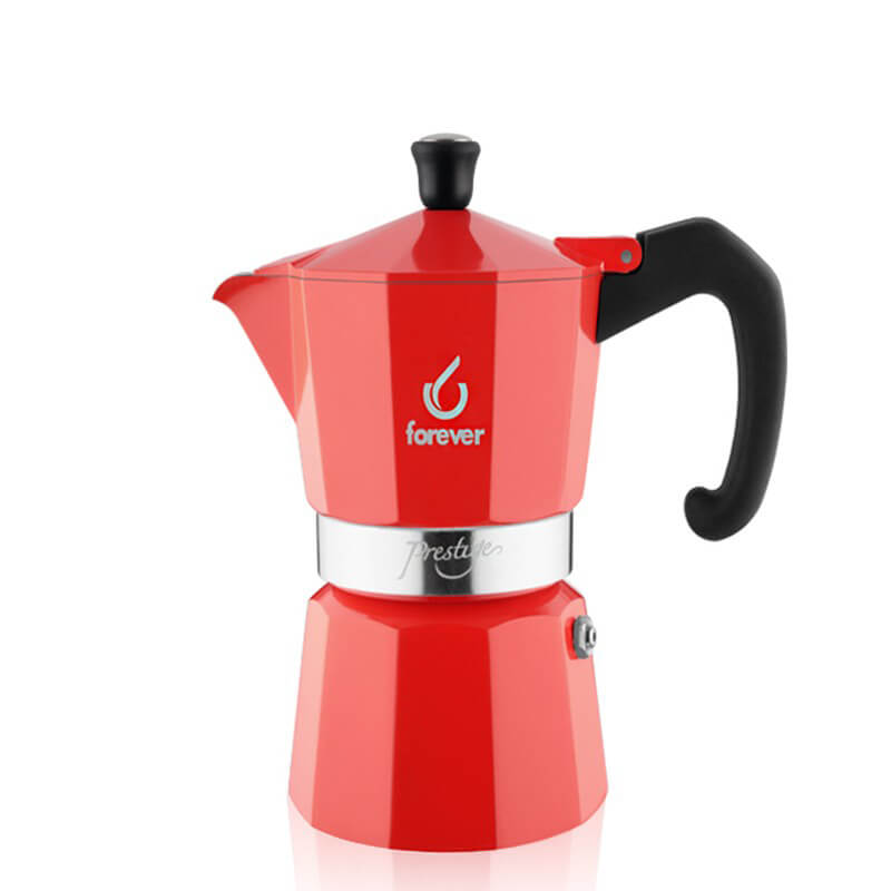 Forever Miss Prestige La Rossa Cafetera moka de aluminio