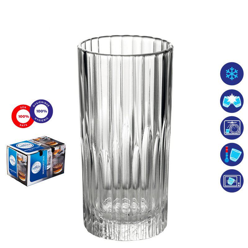 30 5 Cl Duralex Manhattan Verre multiusage en verre trempé Set de 6 pz