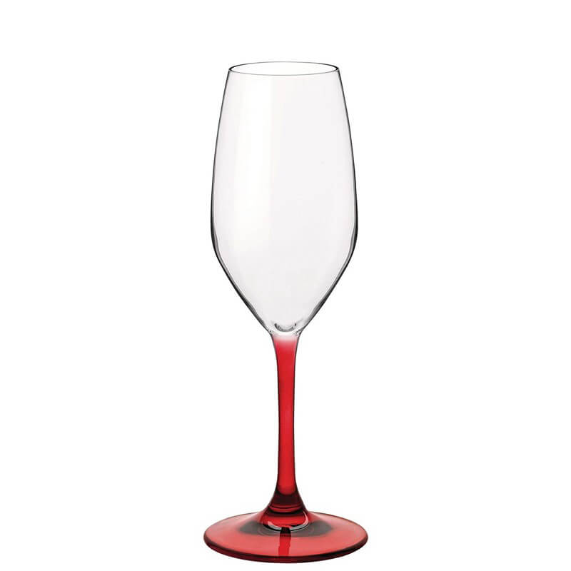 24 Cl Bormioli Rocco Divino Flûte à champagne en verre Set 4 Pcs