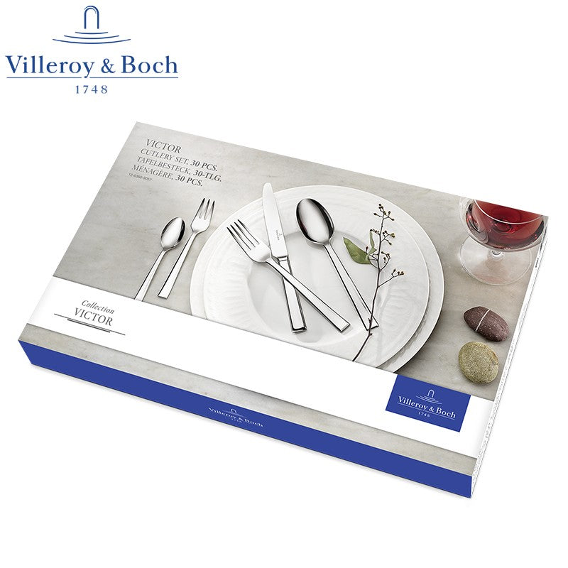Villeroy And Boch Victor Service de Couverts en Acier Inoxydable - Lot de 30 Pcs