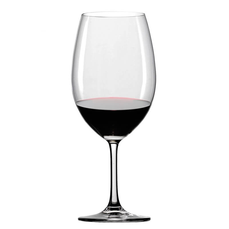 65 Cl Stolzle Lausitz Classic Long Life Bordeaux Red Wine Glass in Glass - Set of 6 Pieces