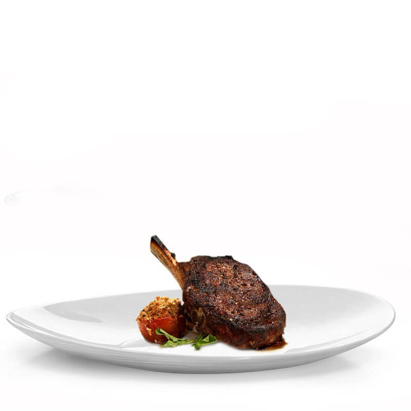 32X26 Cm Bormioli Rocco Prometeo Plato de Bistec en Vidrio Opalino