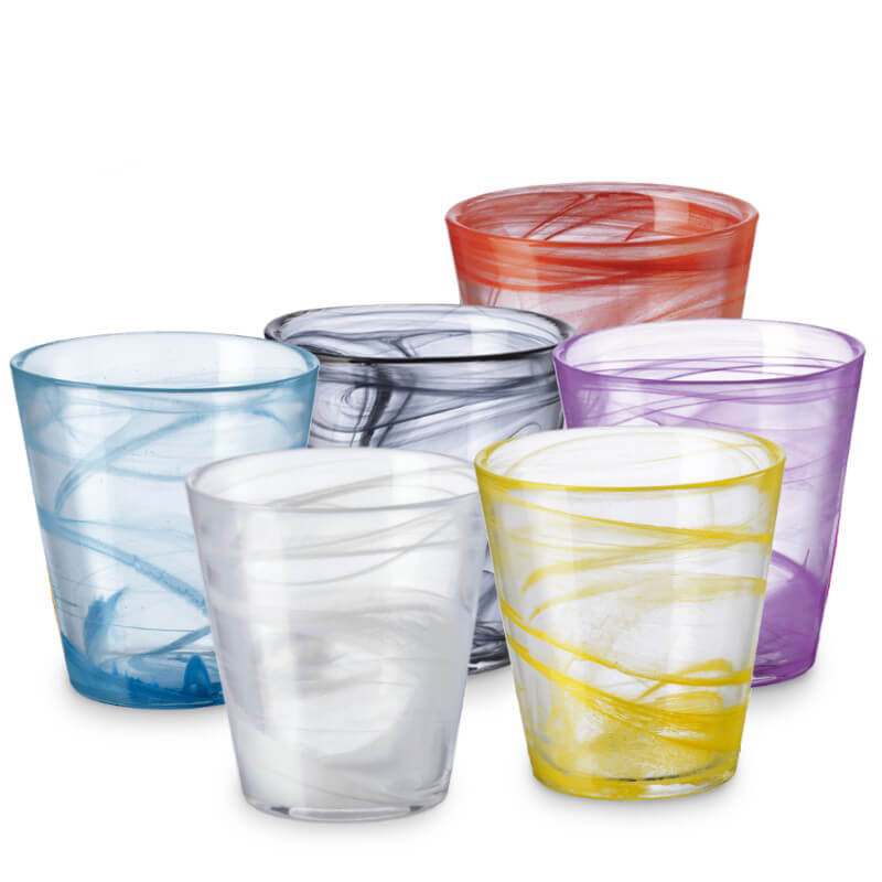 37 Cl Bormioli Rocco Capri vaso de agua en vidrio - set 6 piezas