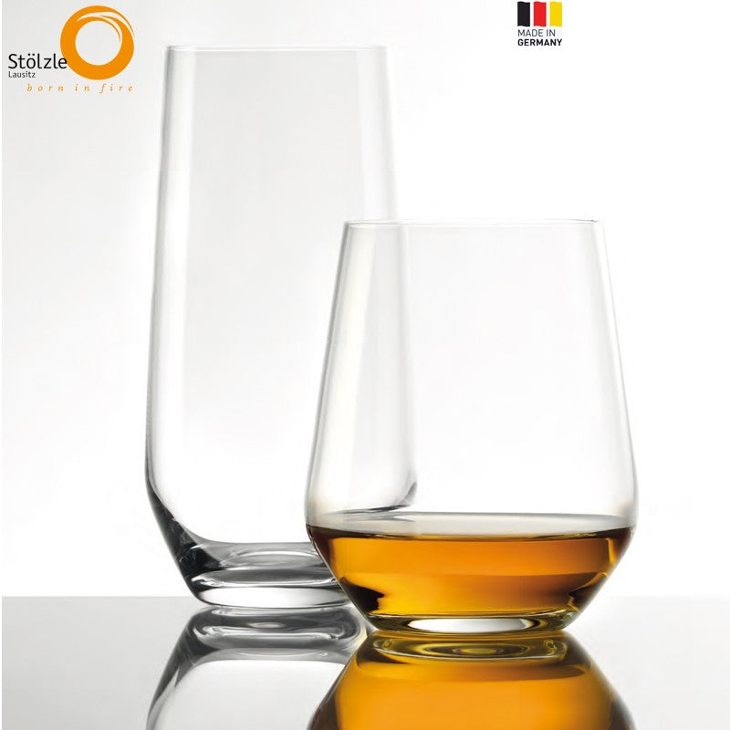 39 Cl Stolzle Lausitz Revolution Vaso para bebidas de vidrio Set de 6 piezas