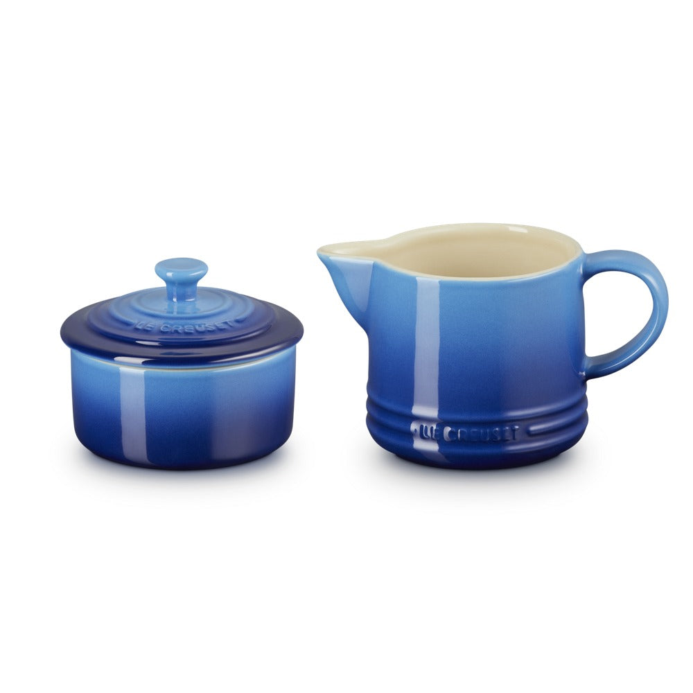 Le Creuset Evolution set leche y azúcar jarra de leche 30 cl con tarro de azúcar en gres vitrificado - set 2 piezas