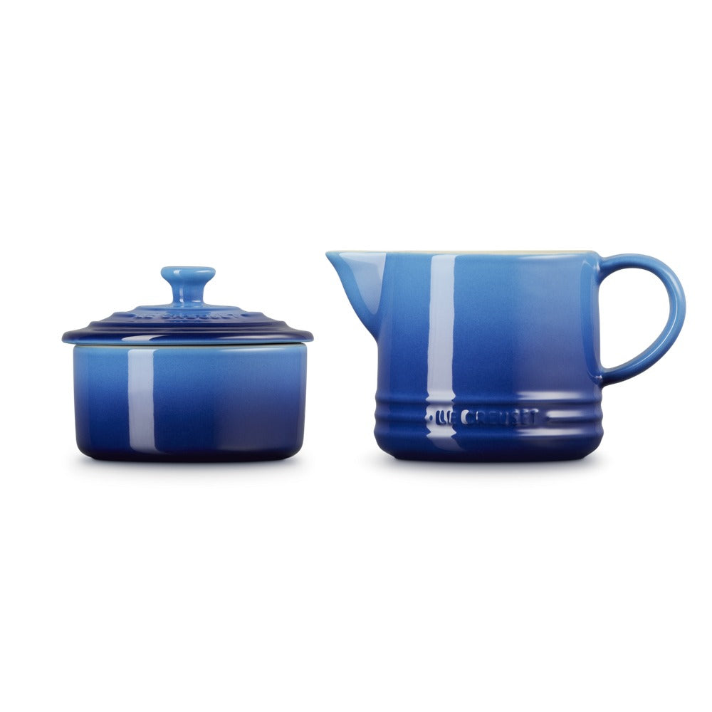 Le Creuset Evolution set leche y azúcar jarra de leche 30 cl con tarro de azúcar en gres vitrificado - set 2 piezas