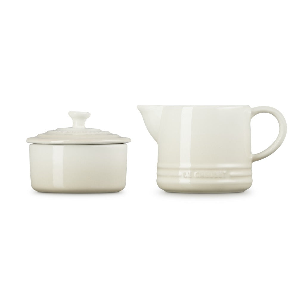 Le Creuset Evolution set leche y azúcar jarra de leche 30 cl con tarro de azúcar en gres vitrificado - set 2 piezas