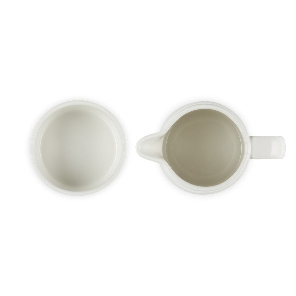 Le Creuset Evolution set leche y azúcar jarra de leche 30 cl con tarro de azúcar en gres vitrificado - set 2 piezas