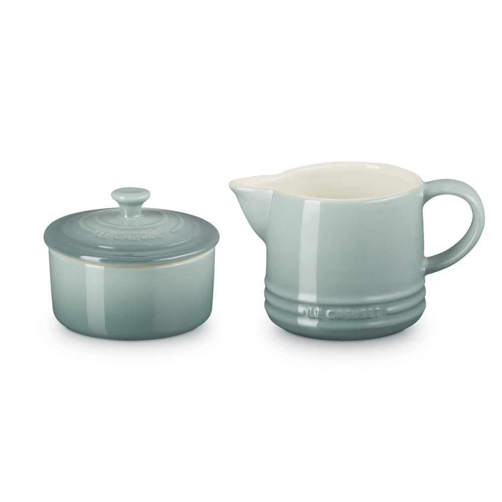 Le Creuset Evolution set leche y azúcar jarra de leche 30 cl con tarro de azúcar en gres vitrificado - set 2 piezas
