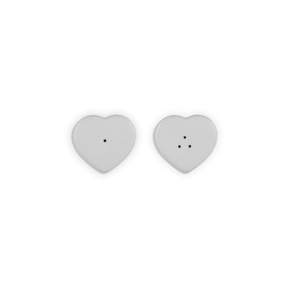 13 cl - Le Creuset Cuore Saliera e Pepiera In Gres Vetrificato
