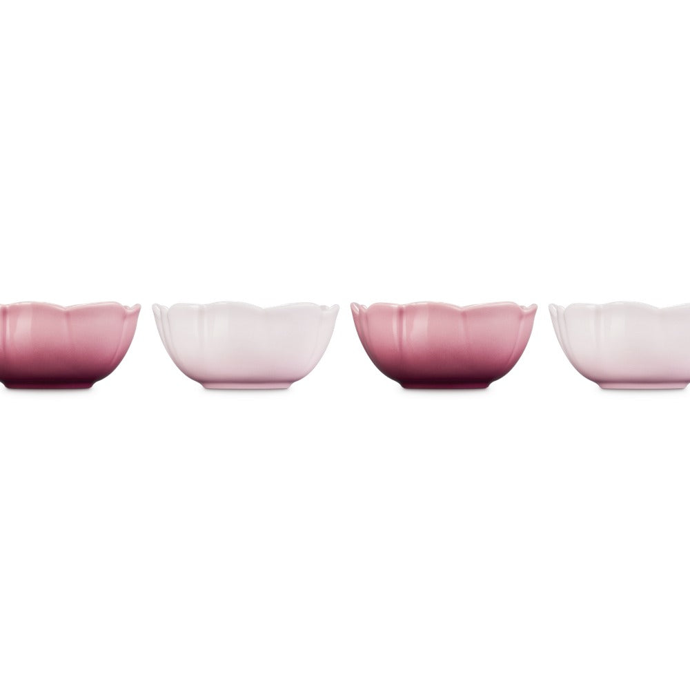 10 cm - Le Creuset anemoonbloemkom van steengoed Set van 4 st