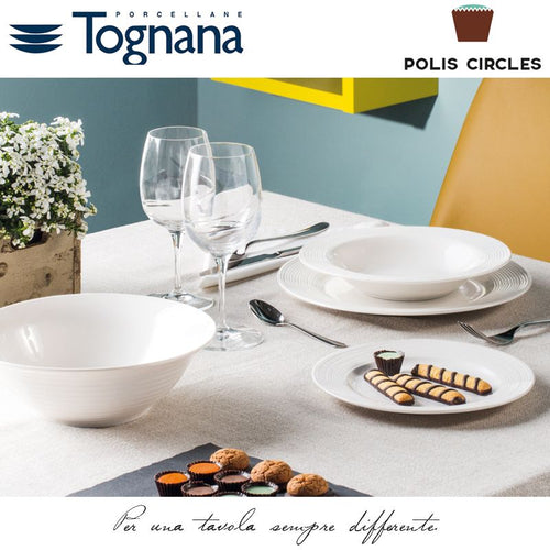Tognana Polis Circles Geschirr-Set Aus Porzellan Set 18 Stück