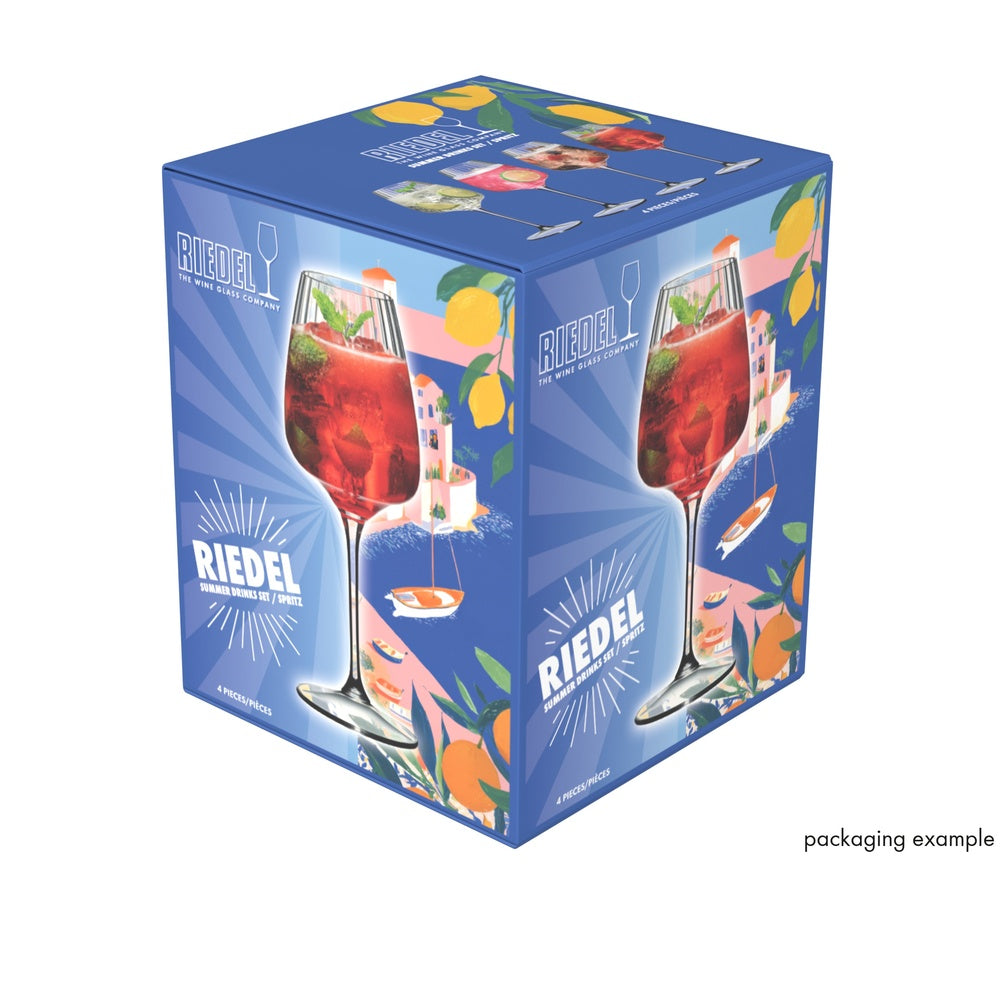 55 cl - Riedel Summer Drinks Calice Cocktail Spritz In Vetro Set 4 Pz