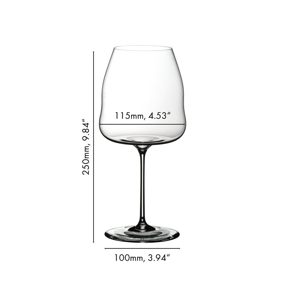95 cl - Riedel Winewings Calice Vino Rosso Pinot Noir - Nebbiolo In Vetro - Set 2 Pz