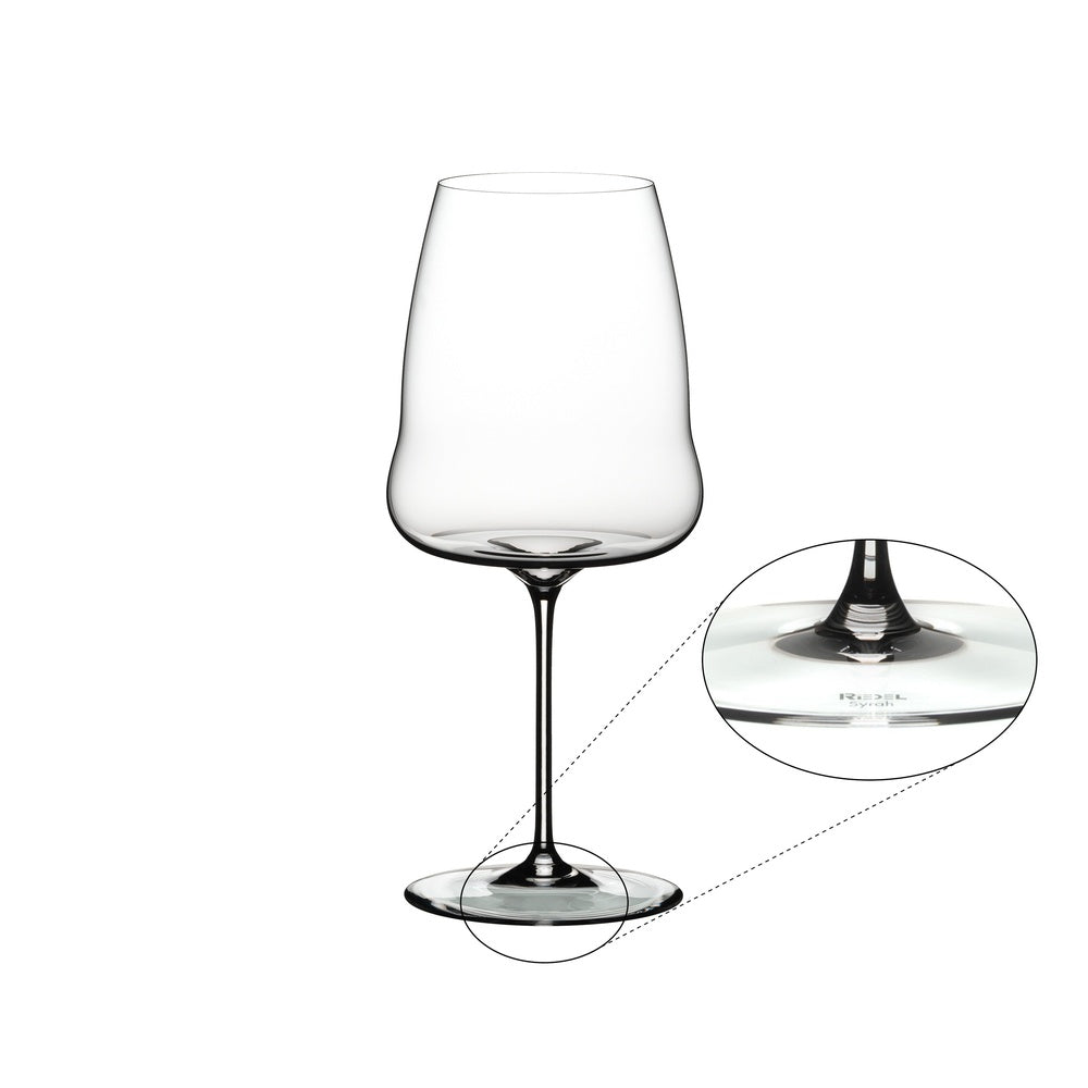 86.5 cl - Riedel Winewings Verre À Vin Rouge Syrah-Shiraz En Verre - Lot de 2 Pièces