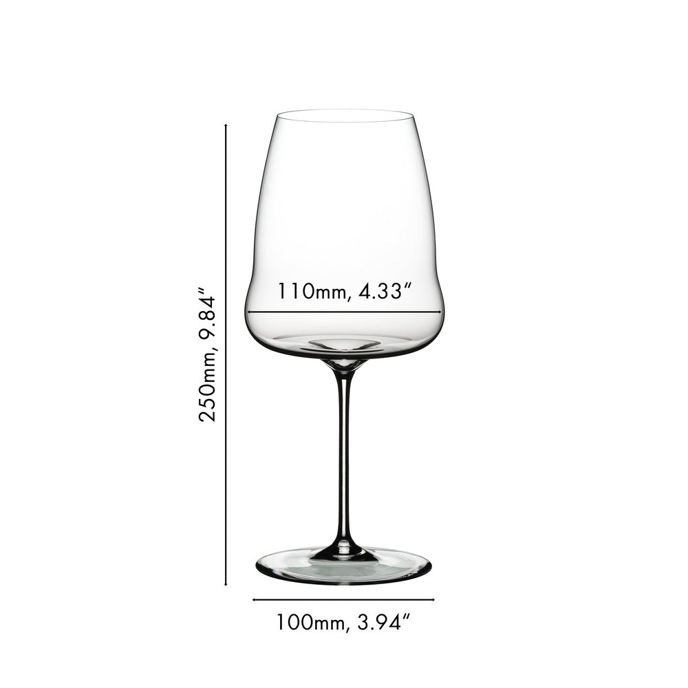 86.5 cl - Riedel Winewings Verre À Vin Rouge Syrah-Shiraz En Verre - Lot de 2 Pièces