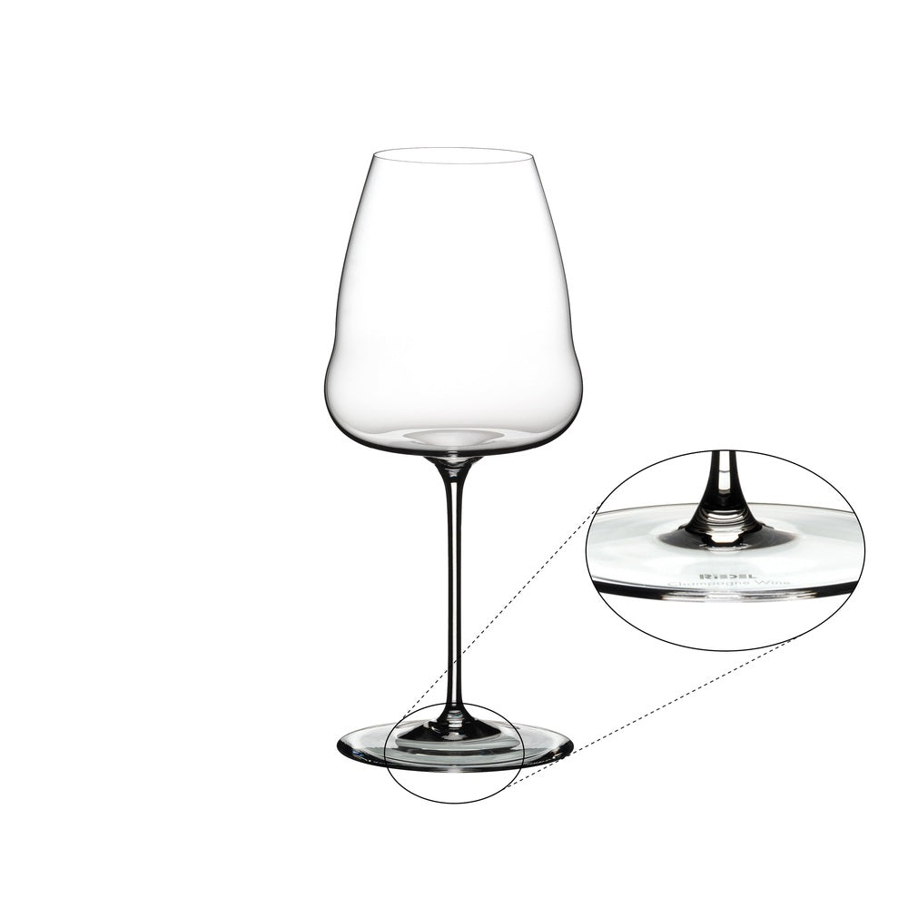 74.2 cl - Riedel Winewings Champagne Proefglas In Glas - Set van 2 Stuks