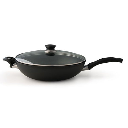 32 M Ballarini Cortina Wok Con Manico Antiaderente In Alluminio