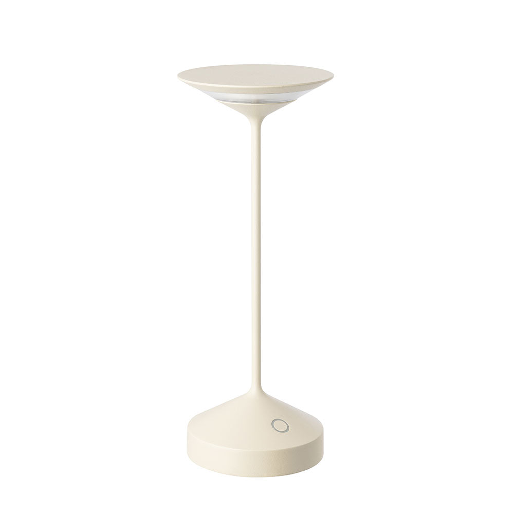 28 cm - Abert Tempo Lampada Da Tavolo Ricaricabile In Alluminio