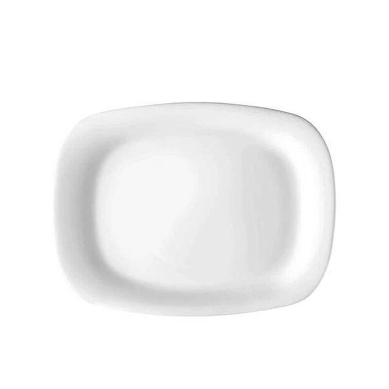 33 Cm Bormioli Rocco Grangusto Plato carne de vidrio opal templado Set de 6 pz