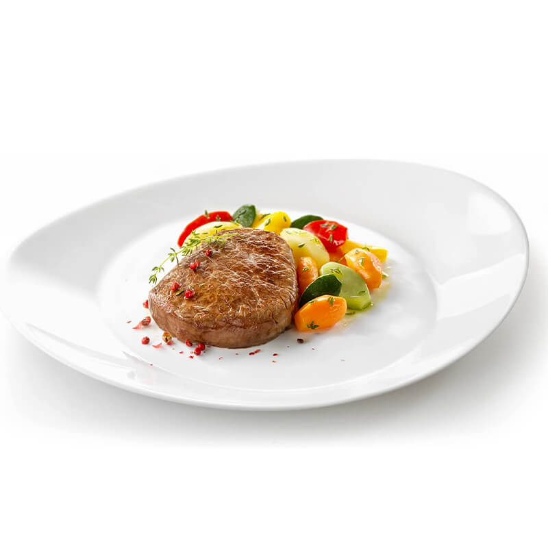 31 7 Cm Bormioli Rocco Grangusto Steakteller aus opalem Sicherheitsglas Set mit 6 Stk