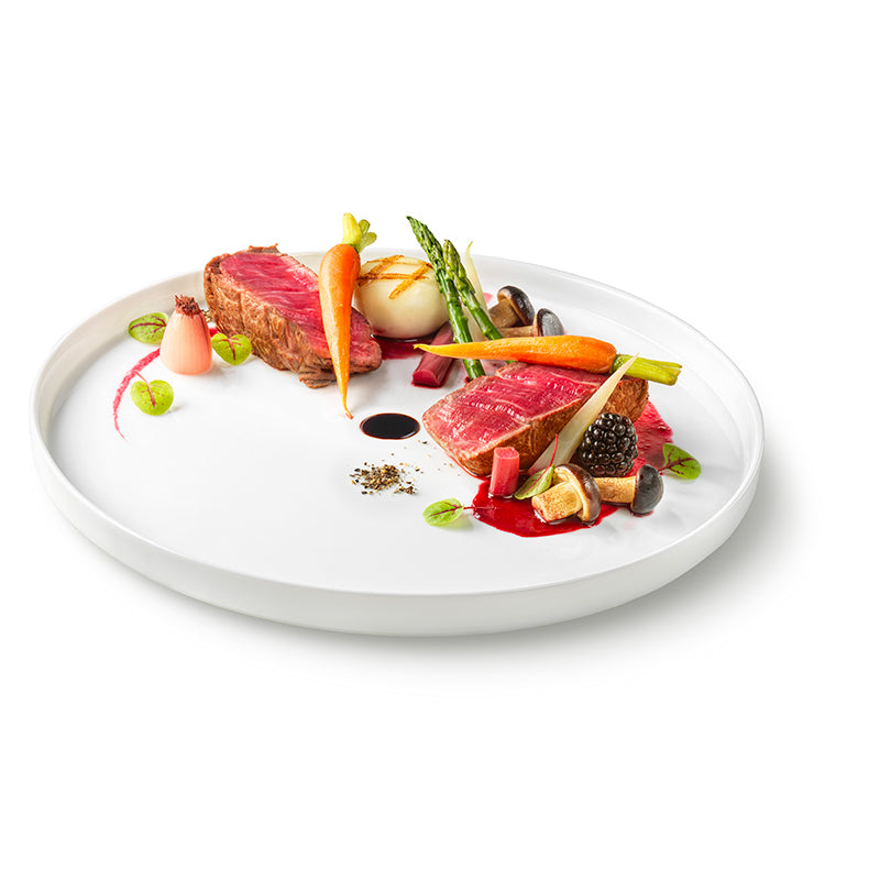 27 Cm Bormioli Rocco Grangusto Haute Cuisine Assiette Plate En Verre Opale Trempé Set 6 pièces