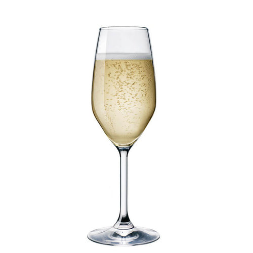 24 Cl Bormioli Rocco Divino Sektflöte aus Glas Set 6 Stk