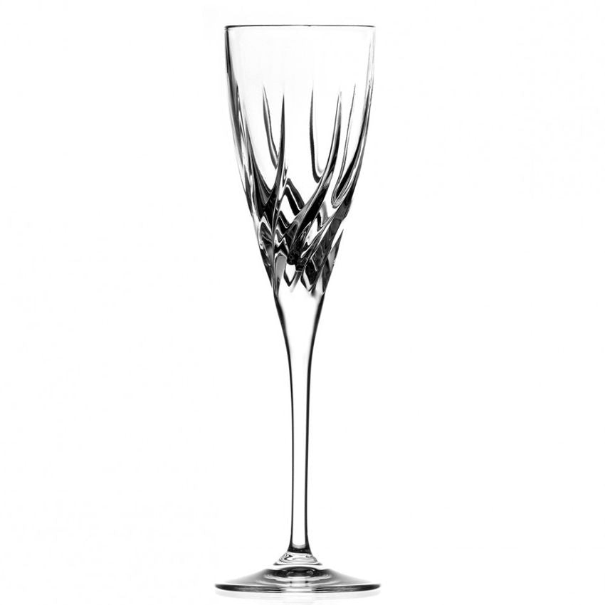 12 Cl Rcr Trix Copa Flute En Vidrio Set 6 Piezas