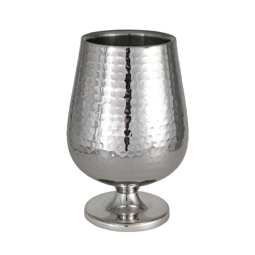 15 cm - Portofino Double Wall Erhöhter Flaschenkühler aus satiniertem Edelstahl