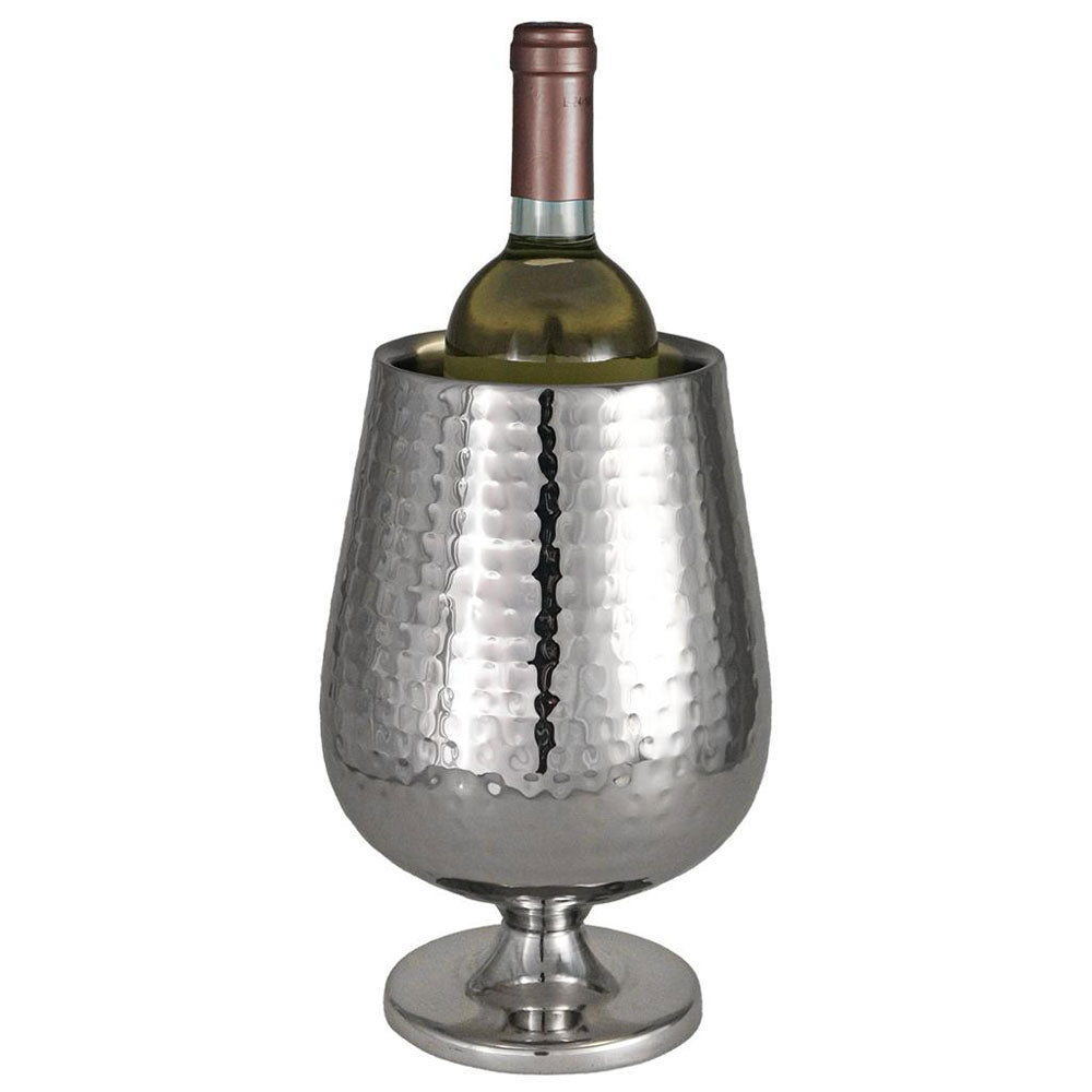 15 cm - Portofino Double Wall Rafraîchisseur porte-bouteilles surélevé en acier satiné