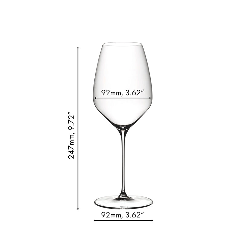 19 5 Cl Riedel Veloce Copa Degustación Riesling En Vidrio Set de 2 Piezas