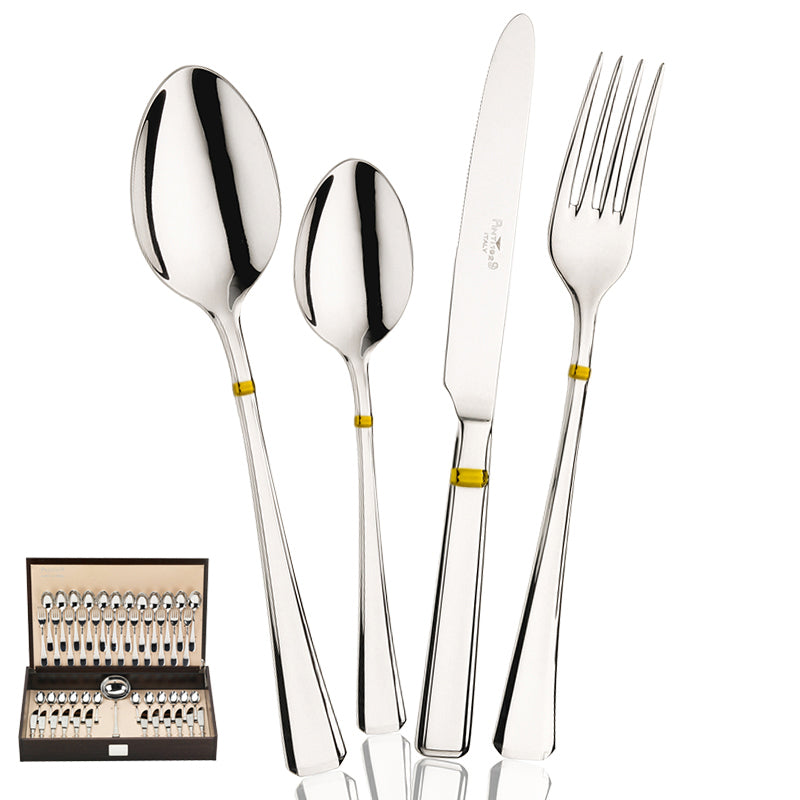 Pintinox LeonardoService de couverts en acier inoxydable set de 49 pièces