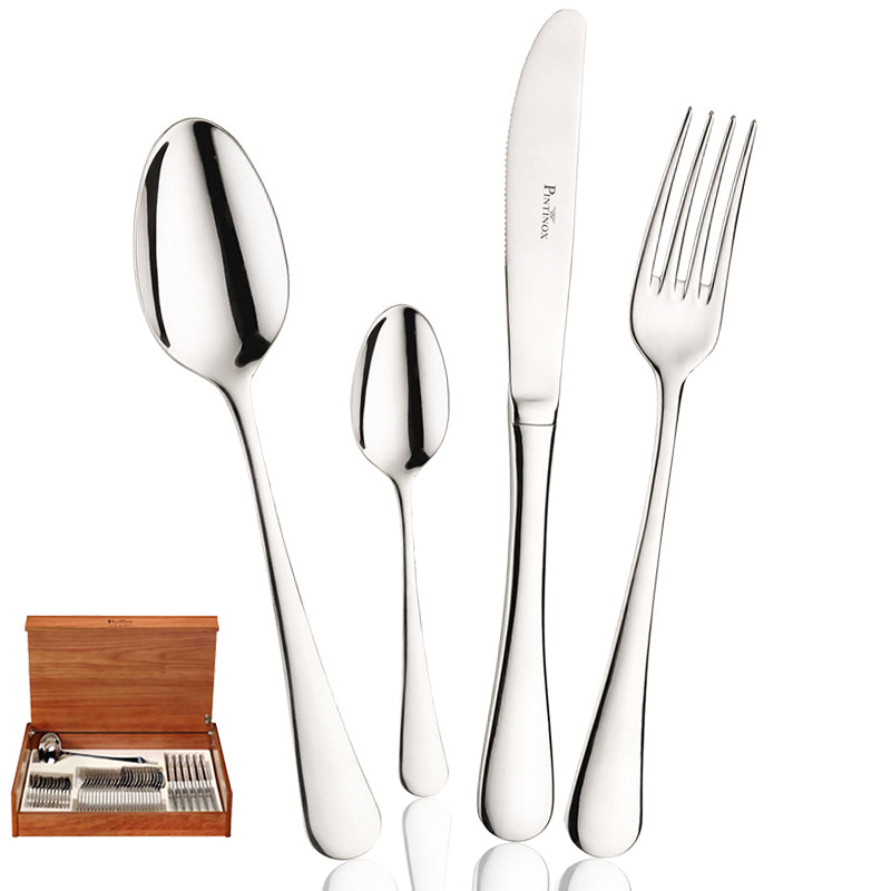 Pintinox StresaCubertería de acero inoxidable set de 49 piezas
