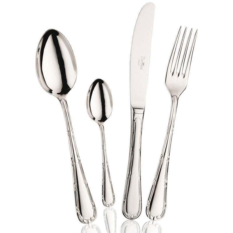 Pintinox Filet Service de Couverts en Acier Inoxydable - Lot de 24 Pcs