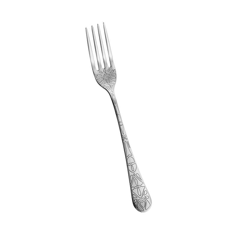 Abert Tattoo Table Fork In Stainless Steel Set of 12 Pcs
