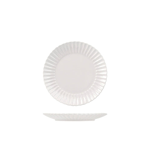 21 cm - H&H Lotus Obstteller aus Steingut Set 6 Stk