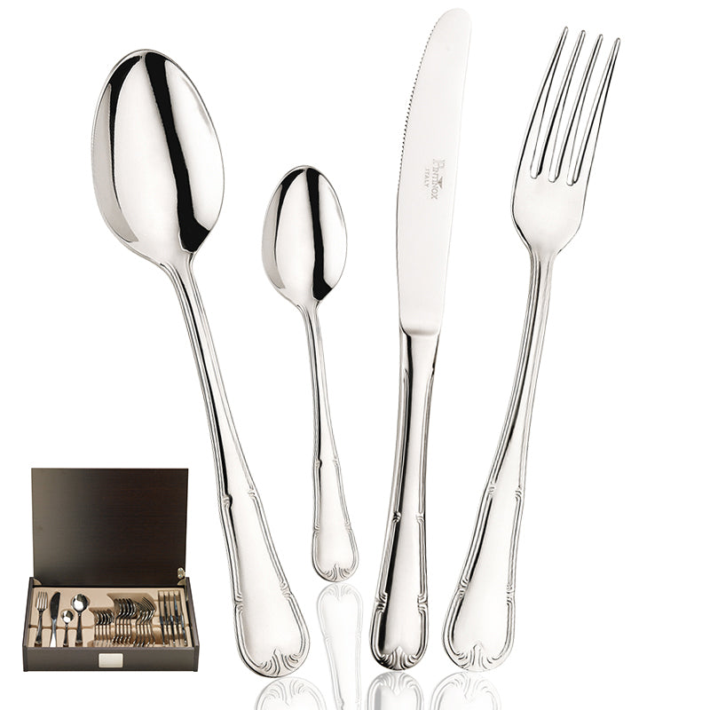 Pintinox Expo Cubertería En Acero Inoxidable Set 24 Pz