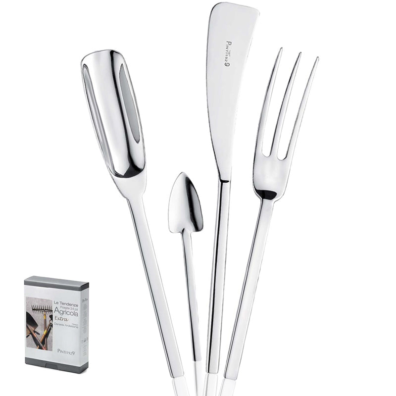 Pintinox Agricola Extra Service Couverts En Acier Inoxydable Set 24 pièces