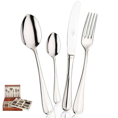 Pintinox Roma Cubertería En Acero Inoxidable Set 126 Pz