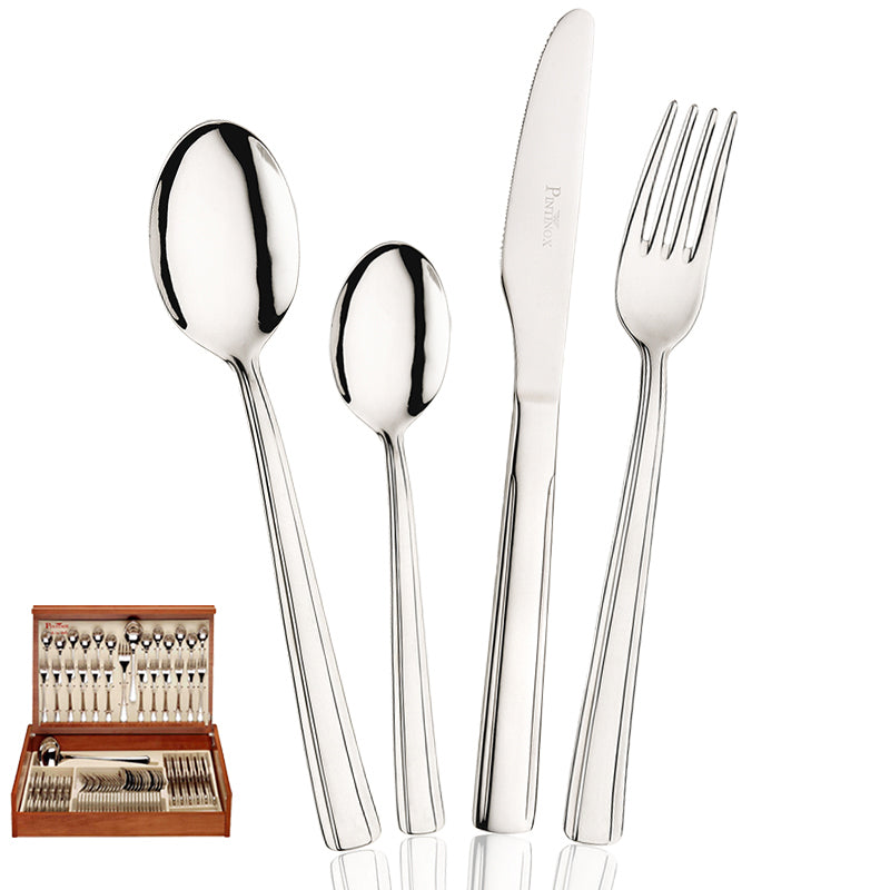 Pintinox AidaCubertería de acero inoxidable set de 75 piezas