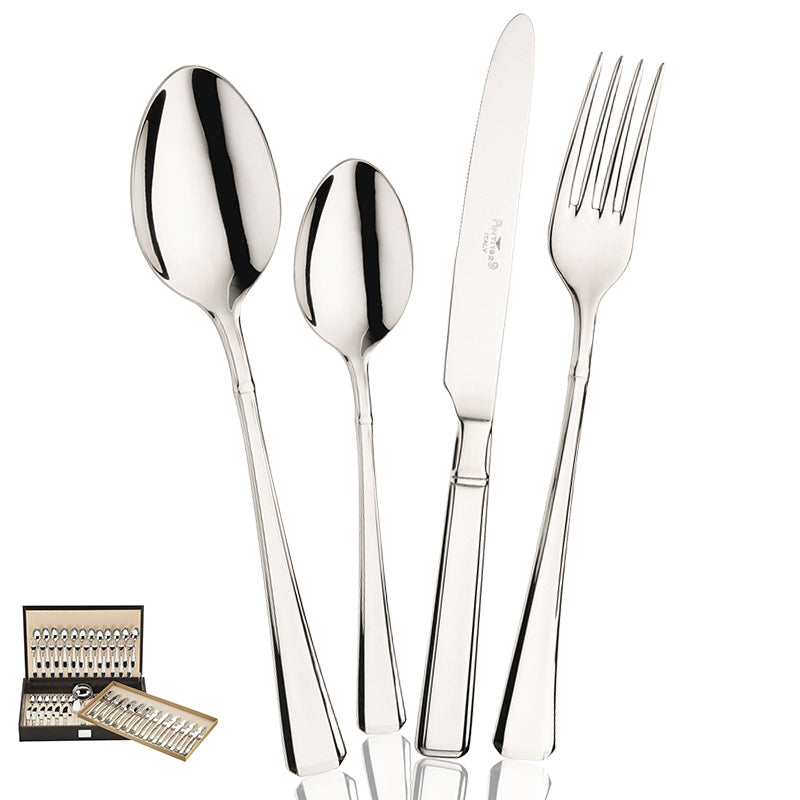 Pintinox Leonardo Service de couverts en acier inox Set de 75 pz