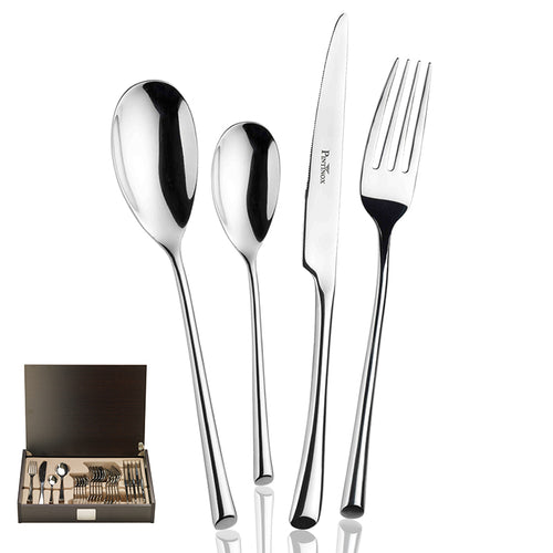 Pintinox TrumpetBesteckset geschmiedet aus Edelstahl Set mit 24 Stück