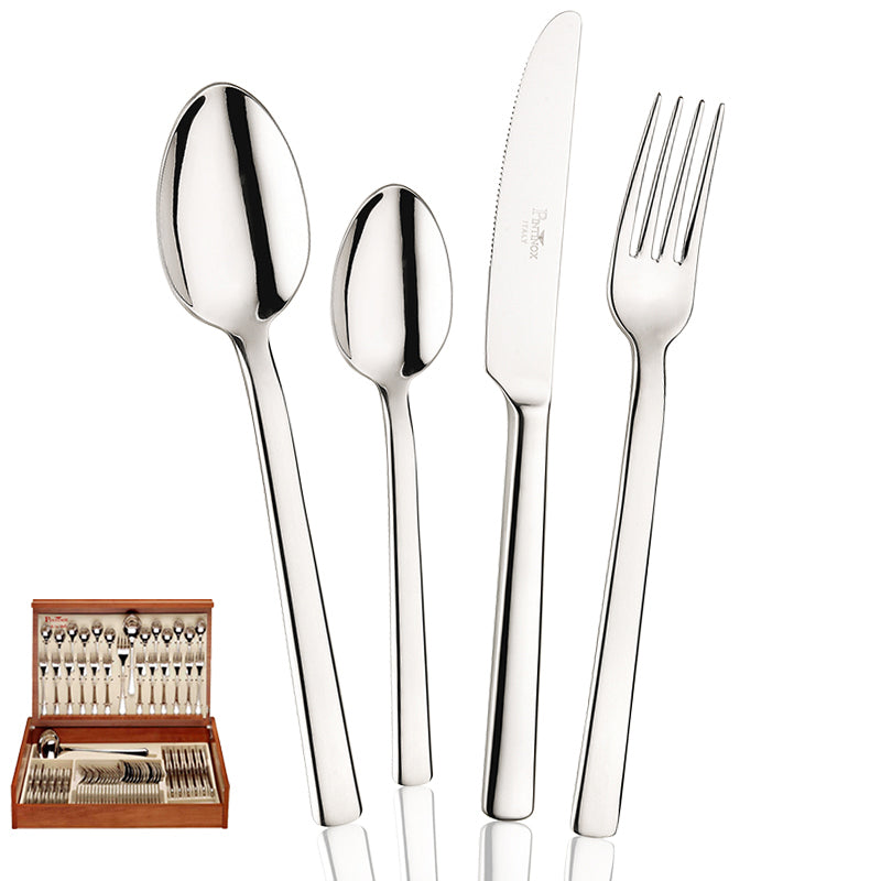 Pintinox Millenium Service De Couverts En Acier Inoxydable Set 75 Pz