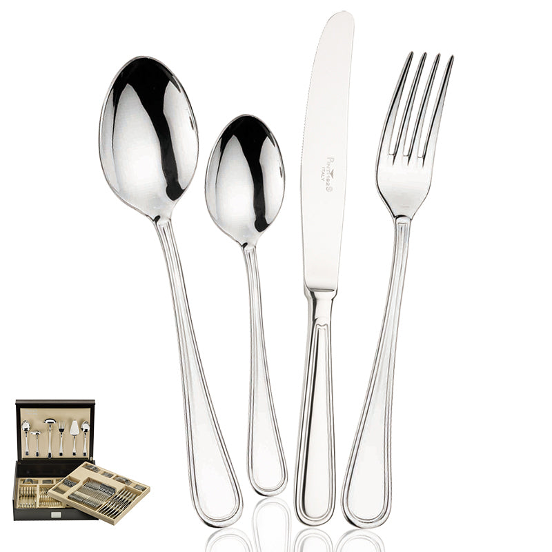 Pintinox Byron Juego Cubiertos En Acero Inoxidable Set 126 piezas