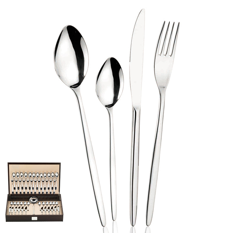 Pintinox Olivia Service De Couverts En Acier Inoxydable Set 49 Pcs