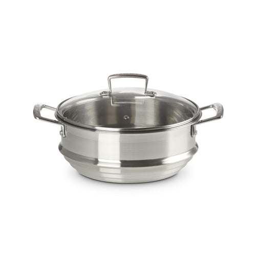 Le Creuset Acciaio Inox Panier de Cuisson à la Vapeur en Acier Inoxydable