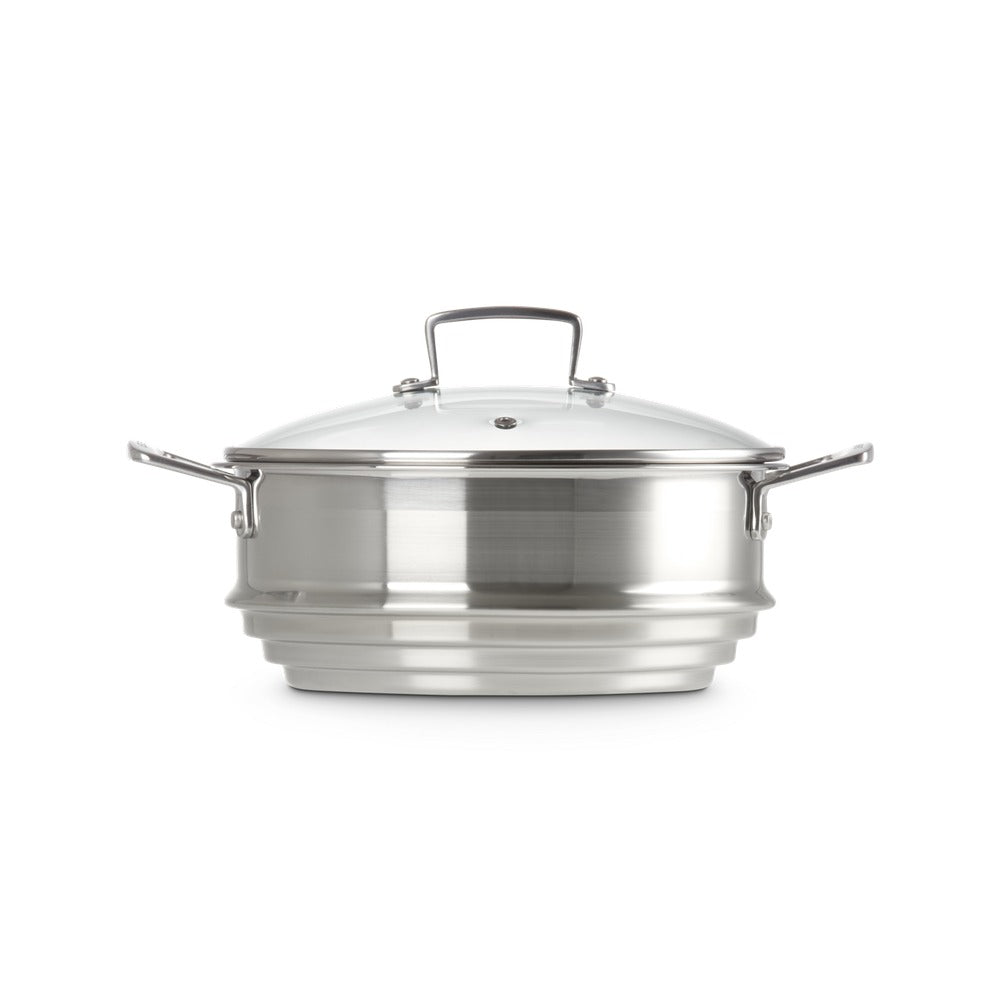 Le Creuset Acciaio Inox Panier de Cuisson à la Vapeur en Acier Inoxydable