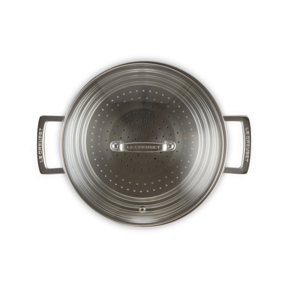 Le Creuset Acciaio Inox Panier de Cuisson à la Vapeur en Acier Inoxydable